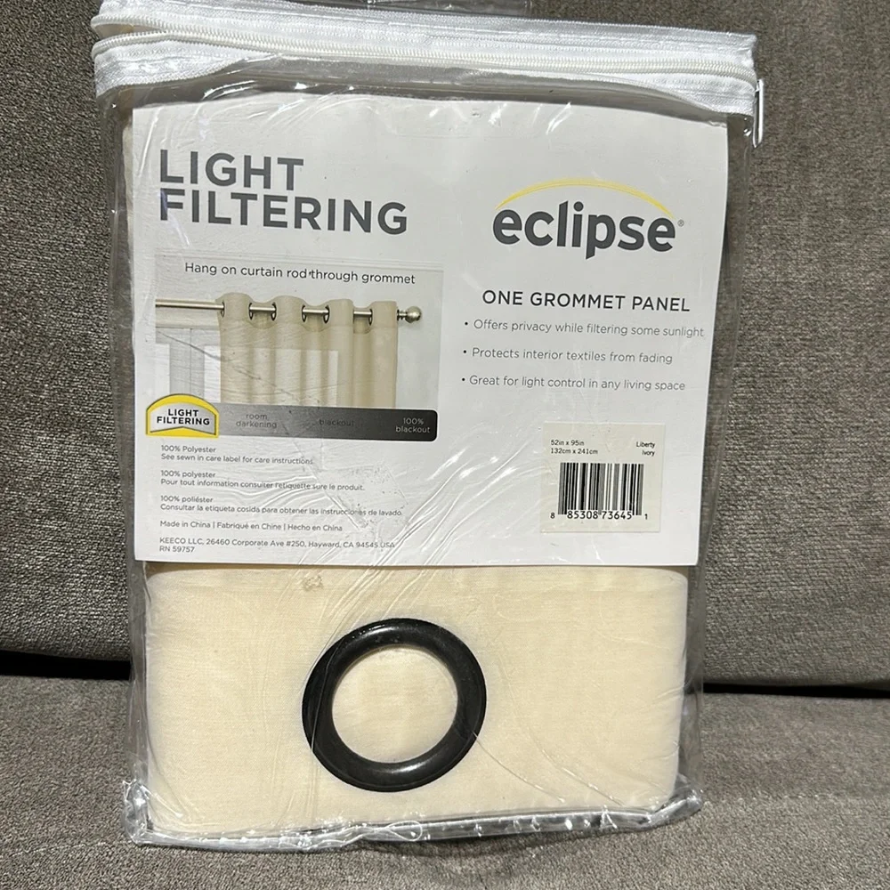 🥰🥰Eclipse Liberty Light-Filtering Grommet Top Curtain Panels🥰🥰